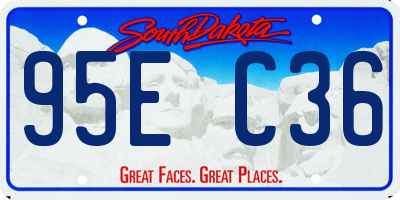 SD license plate 95EC36