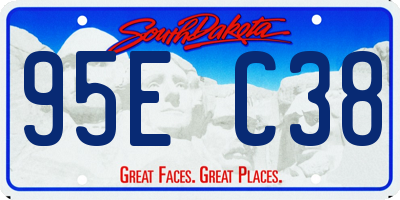 SD license plate 95EC38