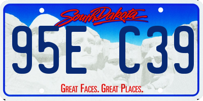 SD license plate 95EC39