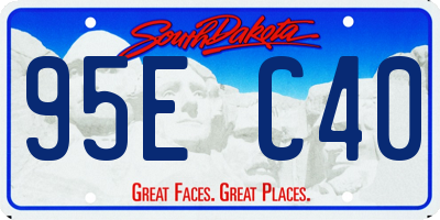 SD license plate 95EC40