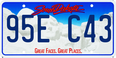 SD license plate 95EC43