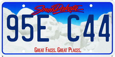 SD license plate 95EC44