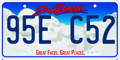 SD license plate 95EC52