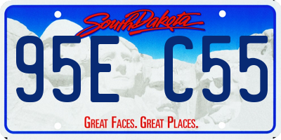 SD license plate 95EC55
