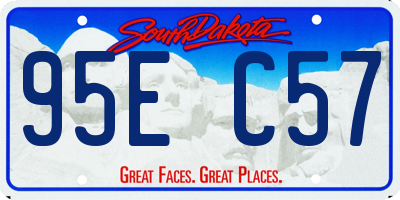SD license plate 95EC57