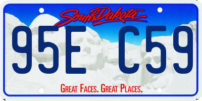 SD license plate 95EC59