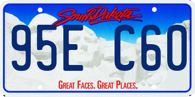 SD license plate 95EC60