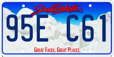 SD license plate 95EC61