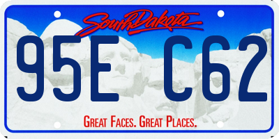 SD license plate 95EC62