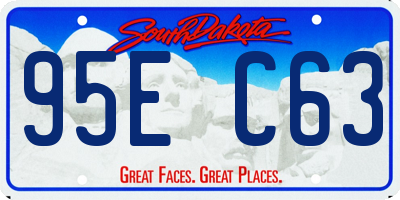 SD license plate 95EC63