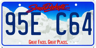SD license plate 95EC64