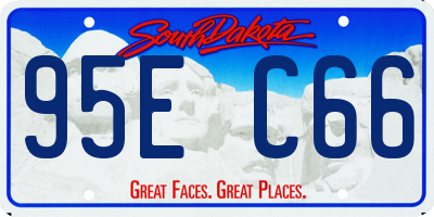 SD license plate 95EC66