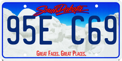 SD license plate 95EC69