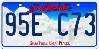 SD license plate 95EC73