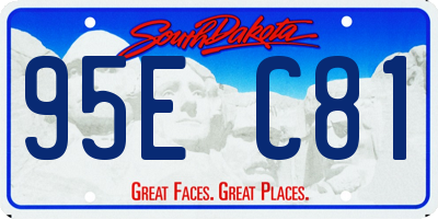 SD license plate 95EC81