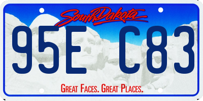 SD license plate 95EC83