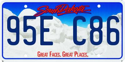 SD license plate 95EC86