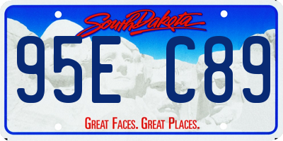 SD license plate 95EC89