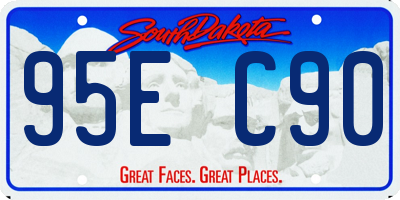 SD license plate 95EC90
