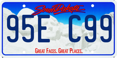 SD license plate 95EC99