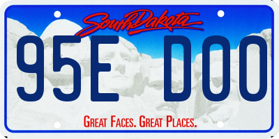 SD license plate 95ED00