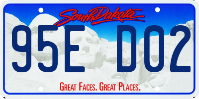 SD license plate 95ED02