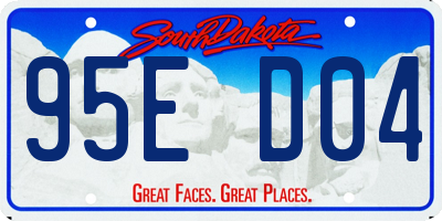 SD license plate 95ED04