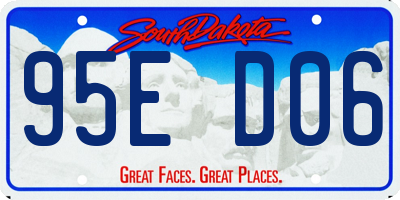 SD license plate 95ED06