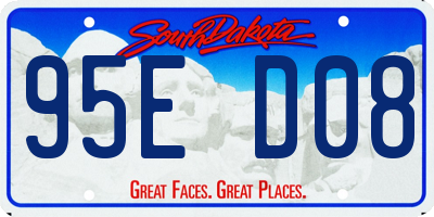 SD license plate 95ED08