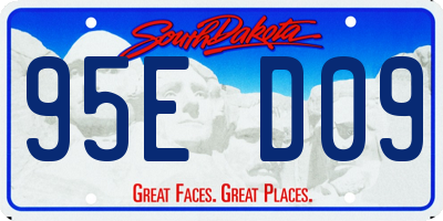 SD license plate 95ED09