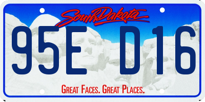 SD license plate 95ED16
