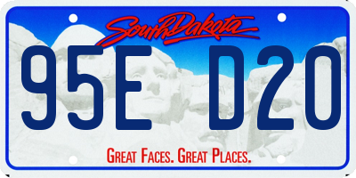 SD license plate 95ED20