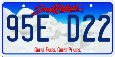 SD license plate 95ED22
