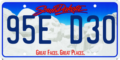 SD license plate 95ED30