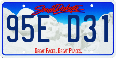 SD license plate 95ED31