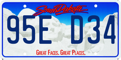 SD license plate 95ED34