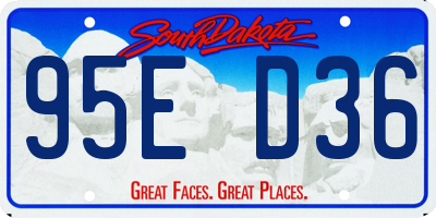 SD license plate 95ED36