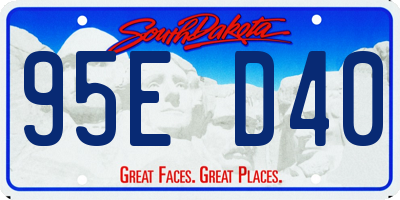 SD license plate 95ED40