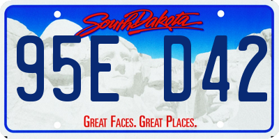 SD license plate 95ED42