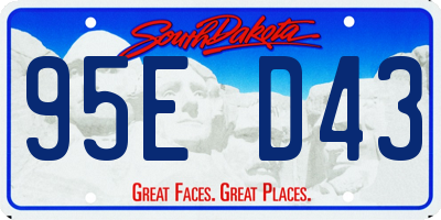 SD license plate 95ED43