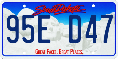 SD license plate 95ED47