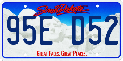 SD license plate 95ED52