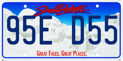 SD license plate 95ED55