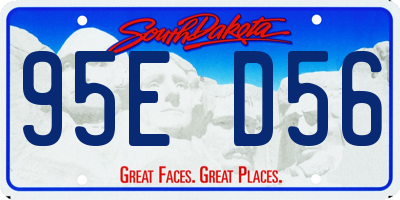 SD license plate 95ED56