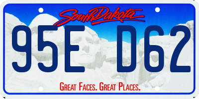 SD license plate 95ED62