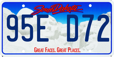 SD license plate 95ED72
