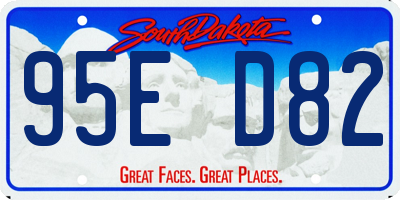 SD license plate 95ED82