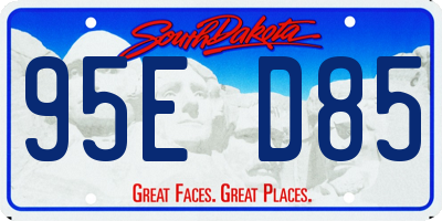 SD license plate 95ED85