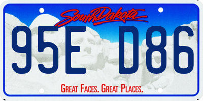 SD license plate 95ED86
