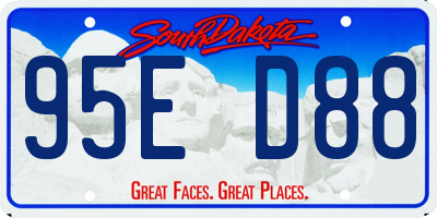 SD license plate 95ED88